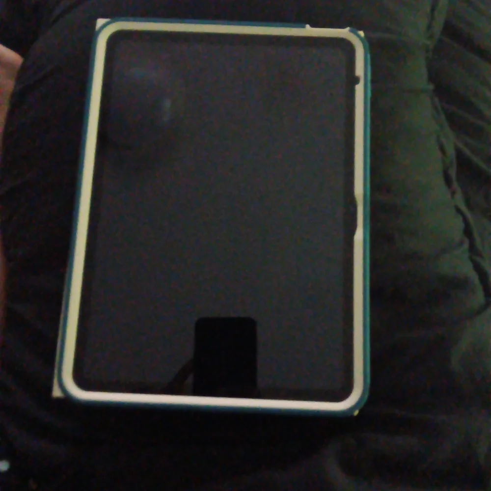Apple Tablet with Black and White Case